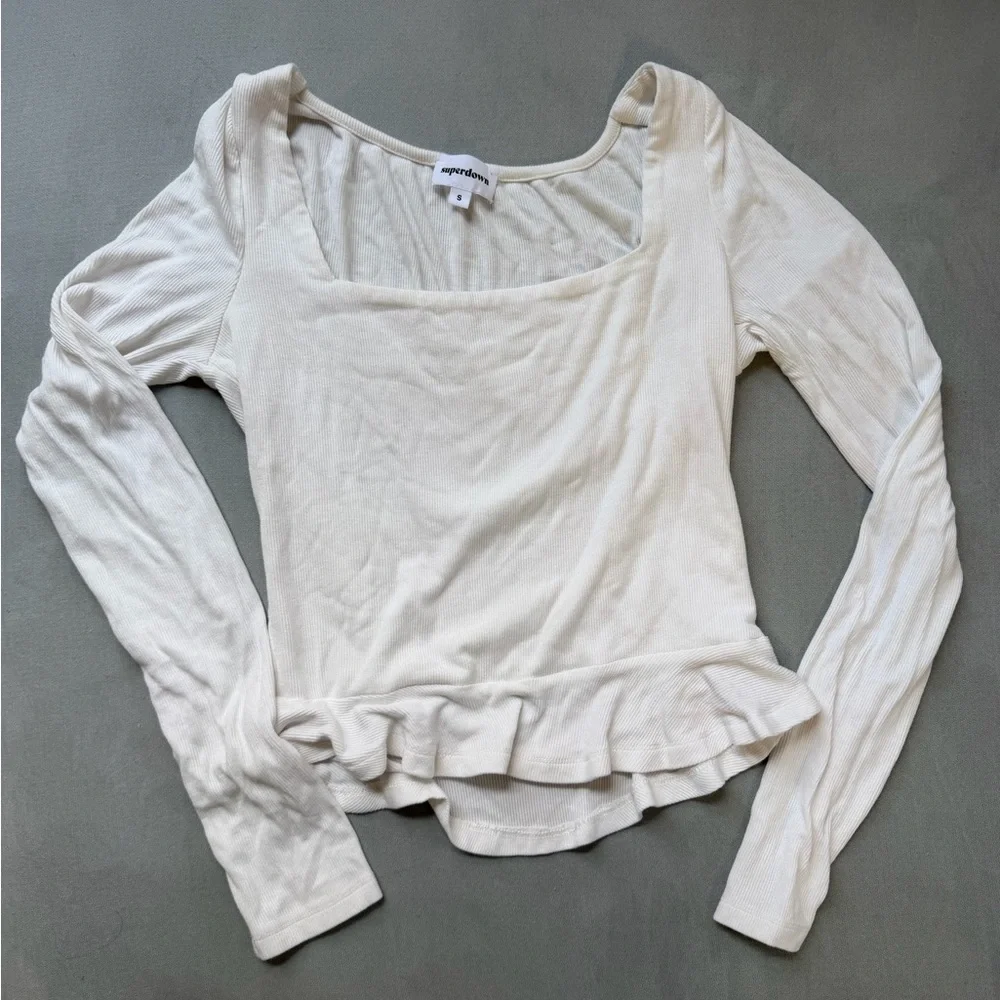 Superdown Priscilla Ribbed Top - Picture 4 of 6